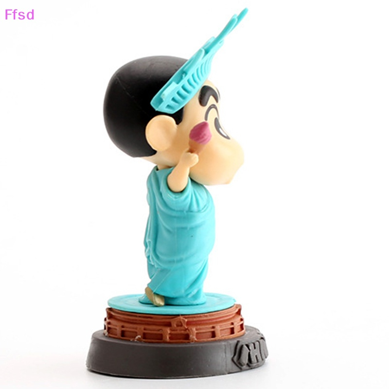 Mô Hình Tượng Shin Chan Cosplay Tượng Nữ Thần Tự Do, tượng Shin dễ thương