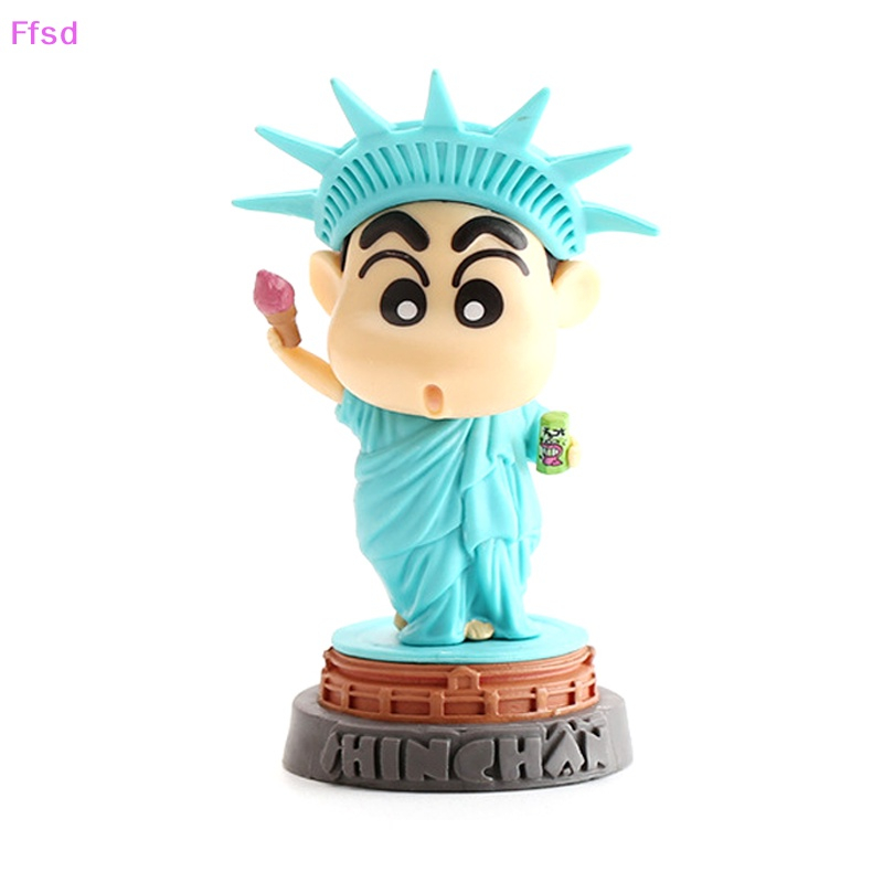 Mô Hình Tượng Shin Chan Cosplay Tượng Nữ Thần Tự Do, tượng Shin dễ thương