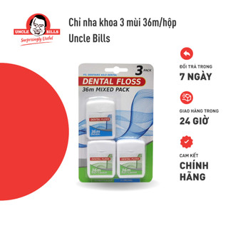 Chỉ nha khoa 3 hộp 36m uncle bills at0037
