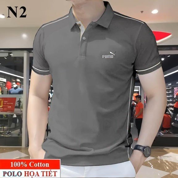 Mẫu 29 , Áo PoLo Họa Tiết Hoa Văn Tay Ngắn In Hình Phong Cách Mỹ , Chất Liệu Vải Mát , Thời Trang Mùa Hè Dành Cho Nam