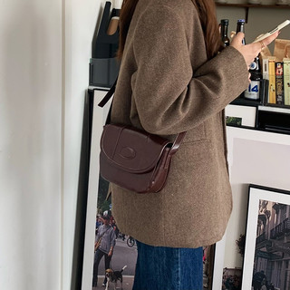 Túi xách nữ đeo chéo retro basic da Pu