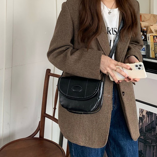 Túi xách nữ đeo chéo retro basic da Pu