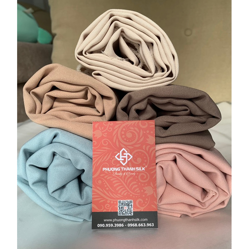 Vải CAROLAN siêu dày mịn, chuyên may Váy kiểu, Quần tây, Set vest cao cấp, may Đồng phục học sinh,… PHƯƠNG THÀNH Silk