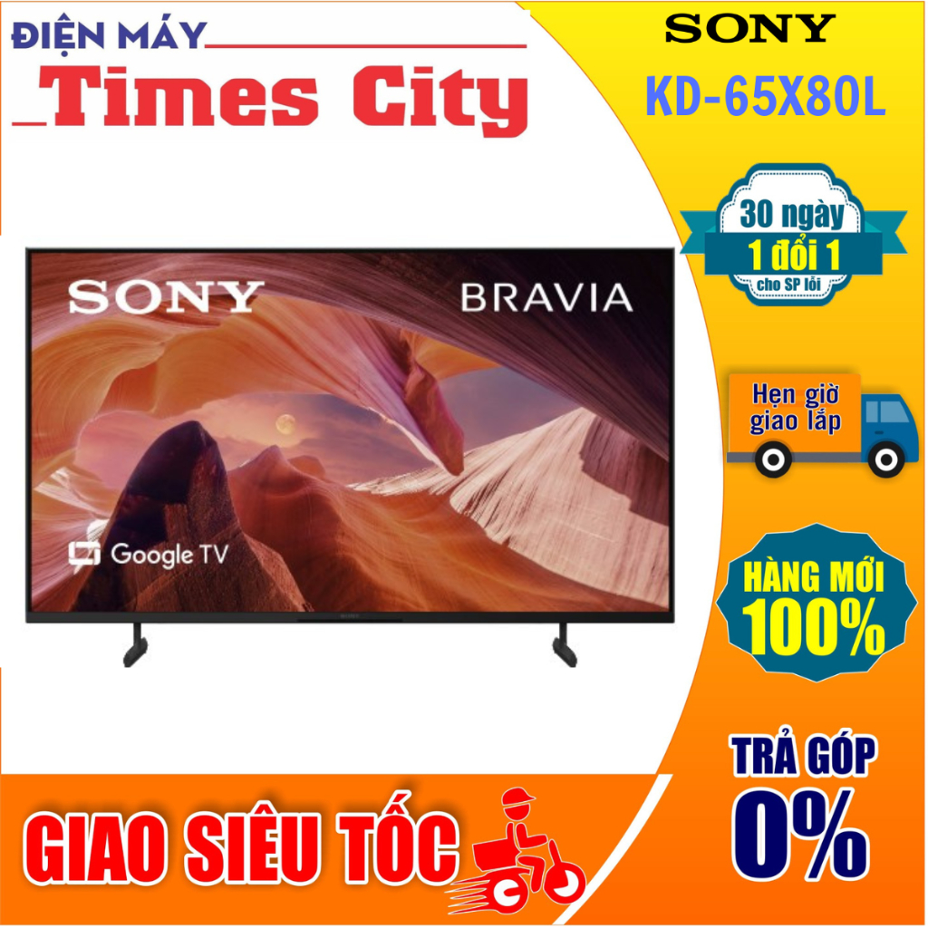 Tivi Sony 65 inch KD-65X80L mẫu 2023