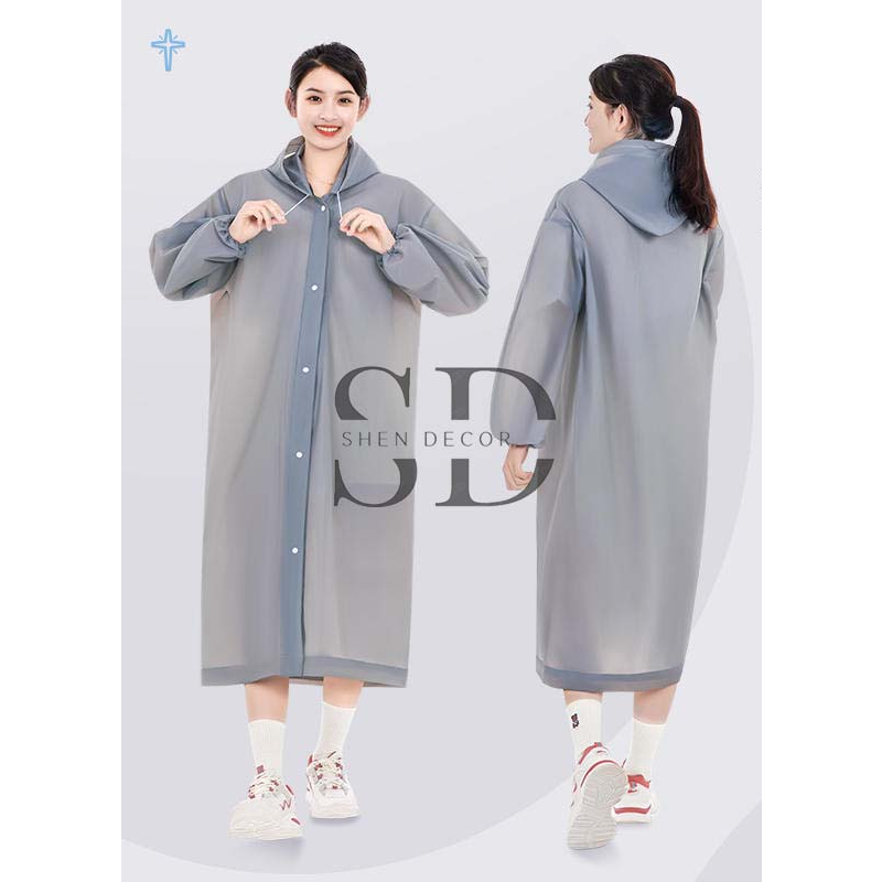 Áo mưa , Áo mưa Măng Tô chống nước, chống thấm, Chất liệu EVA