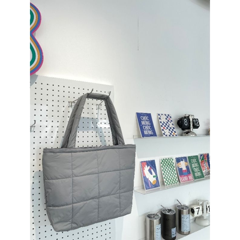 Túi tote Lapin màu đen/be/rêu/hồng/xám/xanh | túi hộp đen/hồng