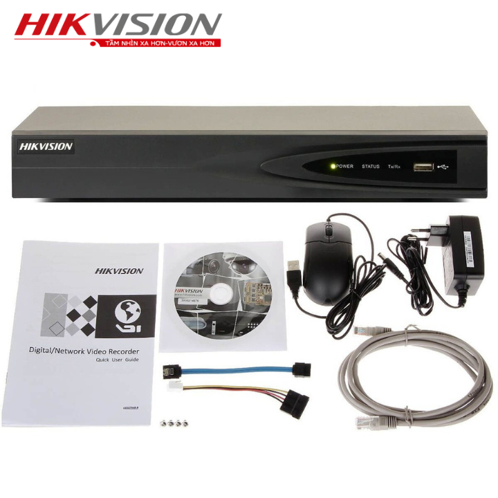 Đầu Ghi Hình IP Hikvision 4 Kênh DS-7604NI-K1 / 8 Kênh DS-7608NI-K1 Chuẩn Nén H.265+, Upto Hình Ảnh 8Mpx