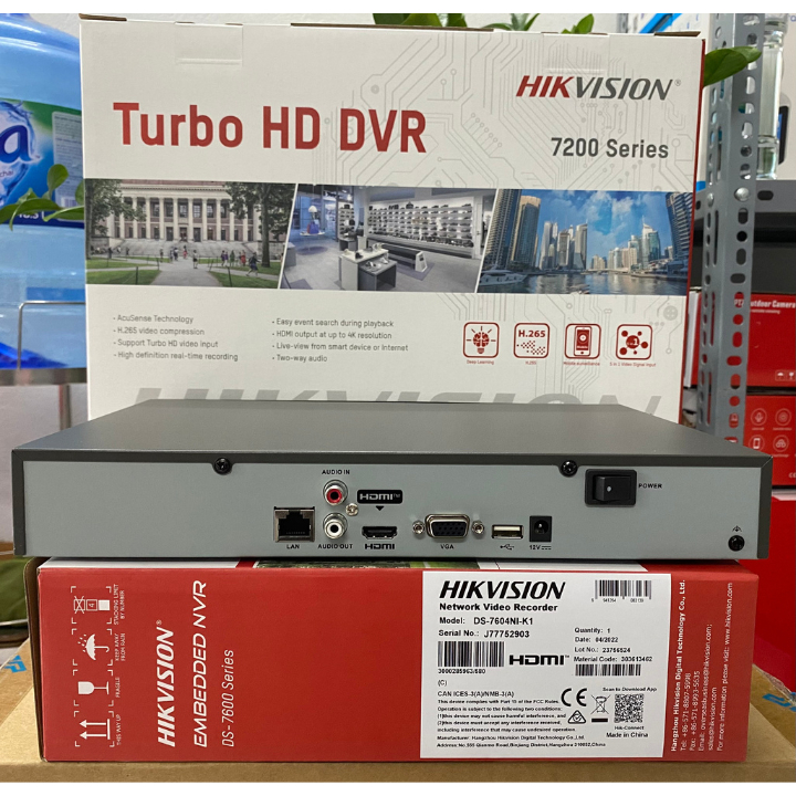 Đầu Ghi Hình IP Hikvision 4 Kênh DS-7604NI-K1 / 8 Kênh DS-7608NI-K1 Chuẩn Nén H.265+, Upto Hình Ảnh 8Mpx