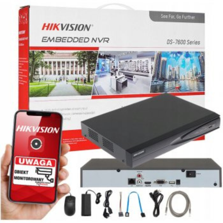 Đầu Ghi Hình IP Hikvision 4 Kênh DS-7604NI-K1 / 8 Kênh DS-7608NI-K1 Chuẩn Nén H.265+, Upto Hình Ảnh 8Mpx