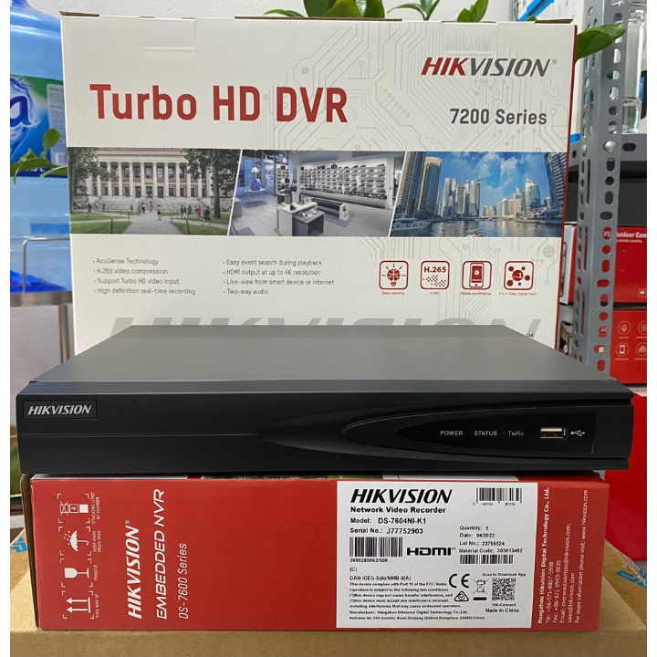 Đầu Ghi Hình IP Hikvision 4 Kênh DS-7604NI-K1 / 8 Kênh DS-7608NI-K1 Chuẩn Nén H.265+, Upto Hình Ảnh 8Mpx