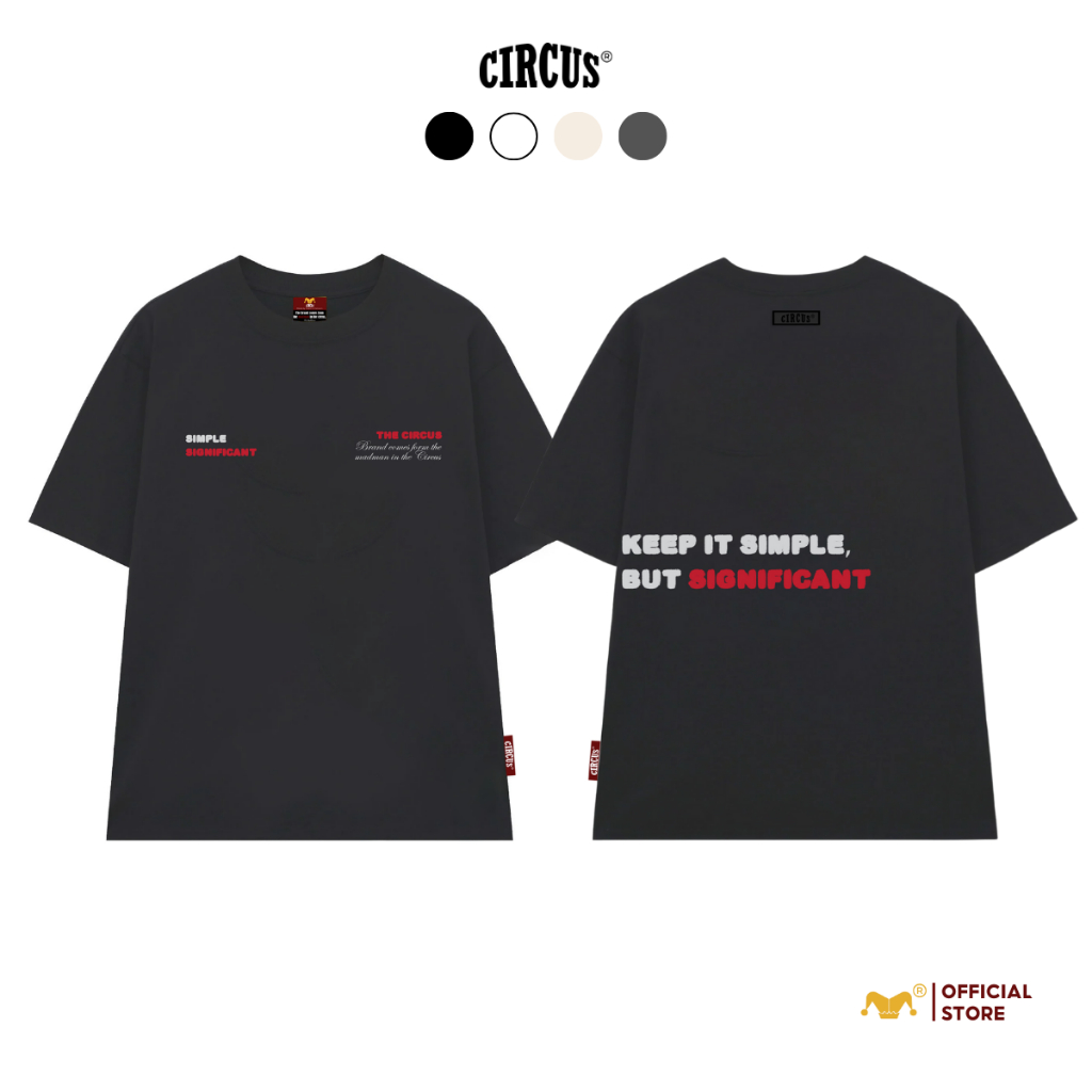 Áo thun unisex oversize Local Brand Circus 100% Cotton - Mã Basic B12