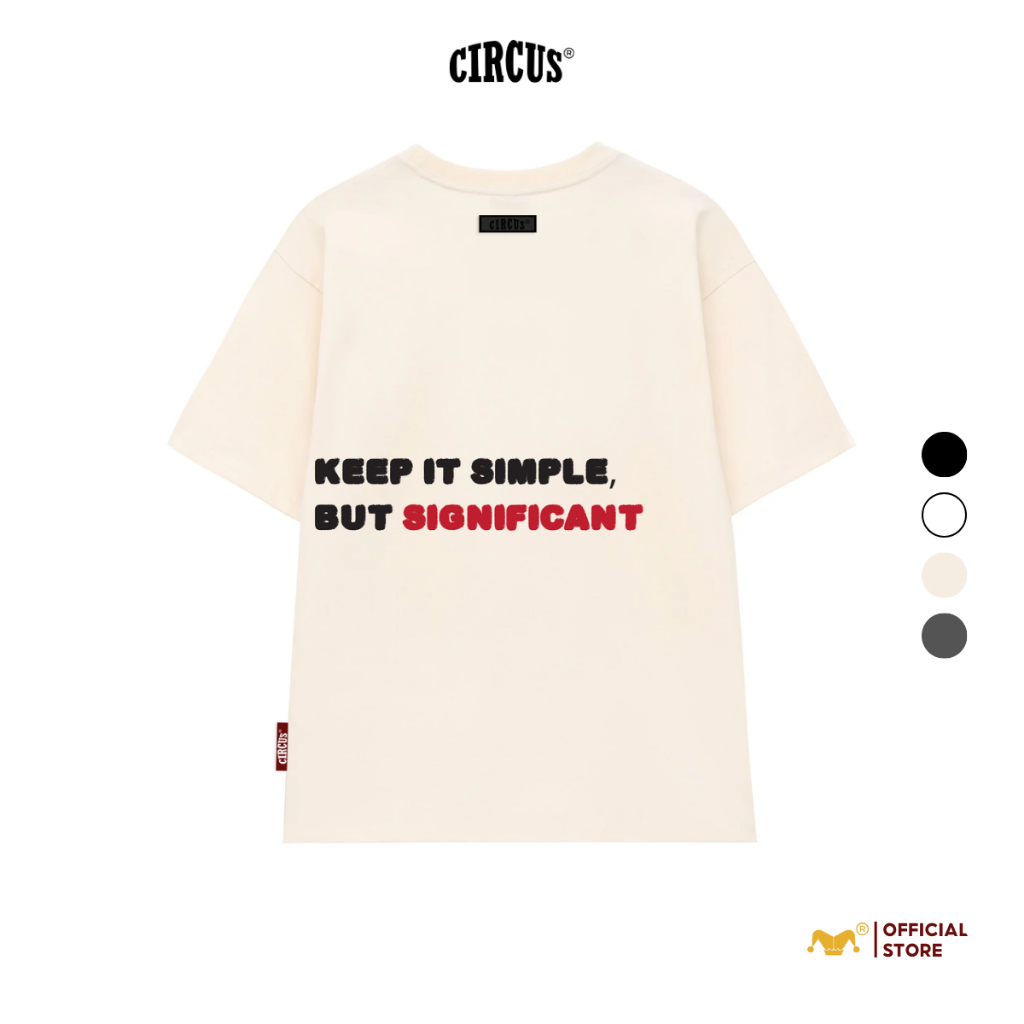 Áo thun unisex oversize Local Brand Circus 100% Cotton - Mã Basic B12