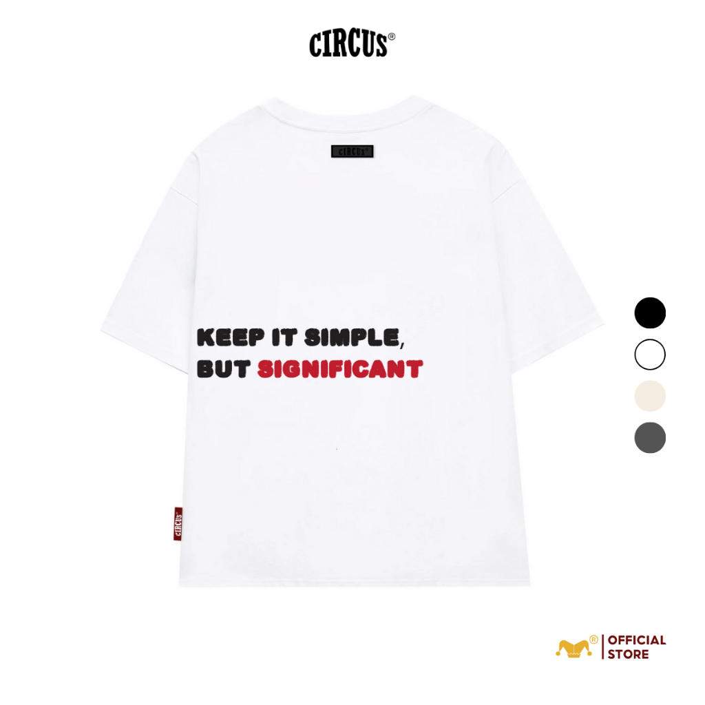 Áo thun unisex oversize Local Brand Circus 100% Cotton - Mã Basic B12
