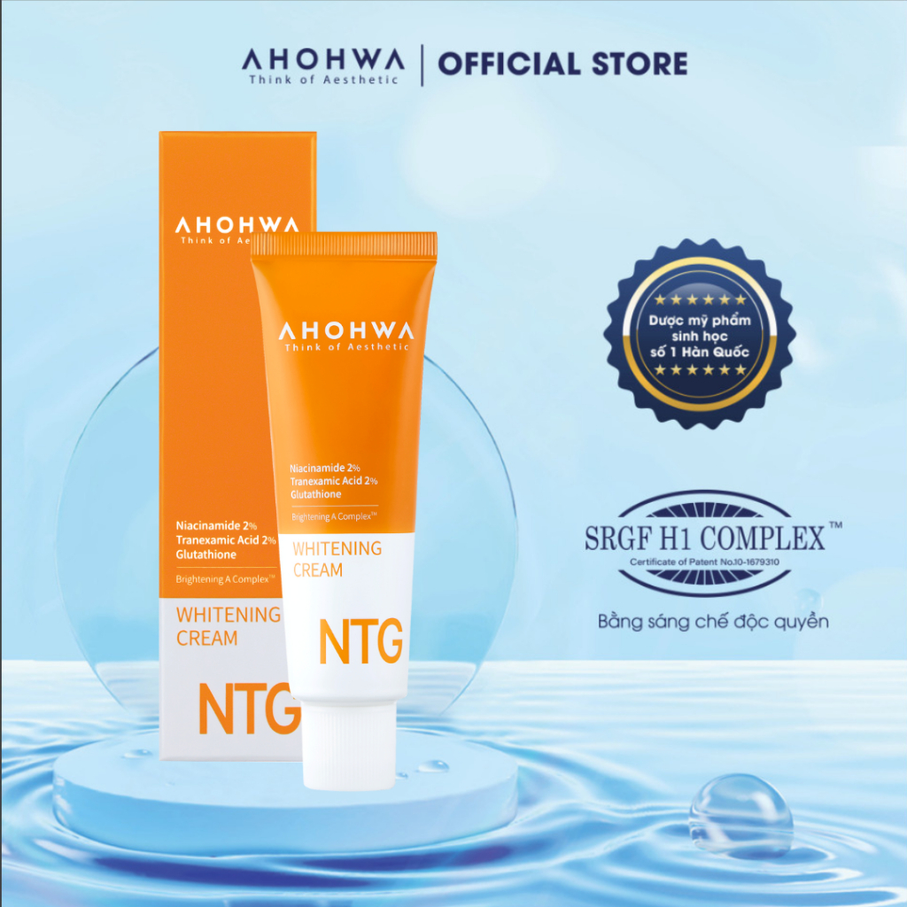 Kem Nám NTG Ahohwa Whitening Cream 50g