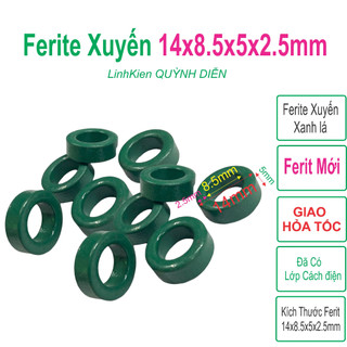 Xuyến ferit tròn 14x8.5x5x2.5mm Combo 10 Lõi - linh kiện điện tử QUỲNH DIỄN