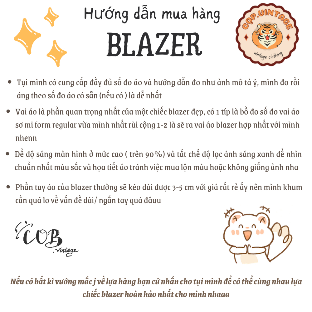 Áo Vest / Blazer Trơn, Kẻ sọc oversize style,vintage, công sở Nhật,Hàn - secondhand