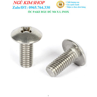 Ốc pake đầu dù m4 x 6 -> 50 inox giá thanh lý