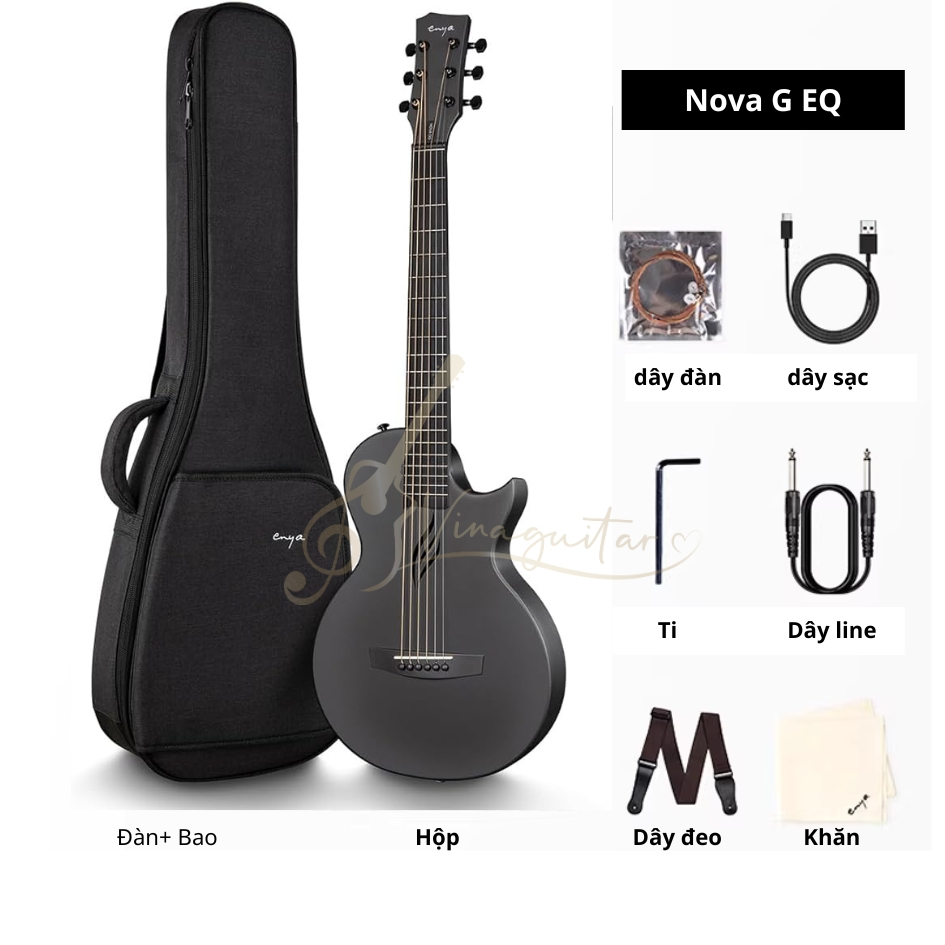 Đàn Guitar Accoustic Enya Nova Go 2023 Chính Hãng Có Phiên Bản EQ- Kèm Full Phụ Kiện Hãng