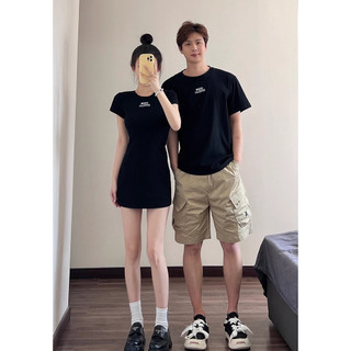 Áo đôi 1ess<3 dáng xuông trơn basic màu đen và tiêu 𝐋𝐎𝐕𝐄 𝐅𝐎𝐑𝐄𝐕𝐄𝐑 𝐒𝐄𝐓