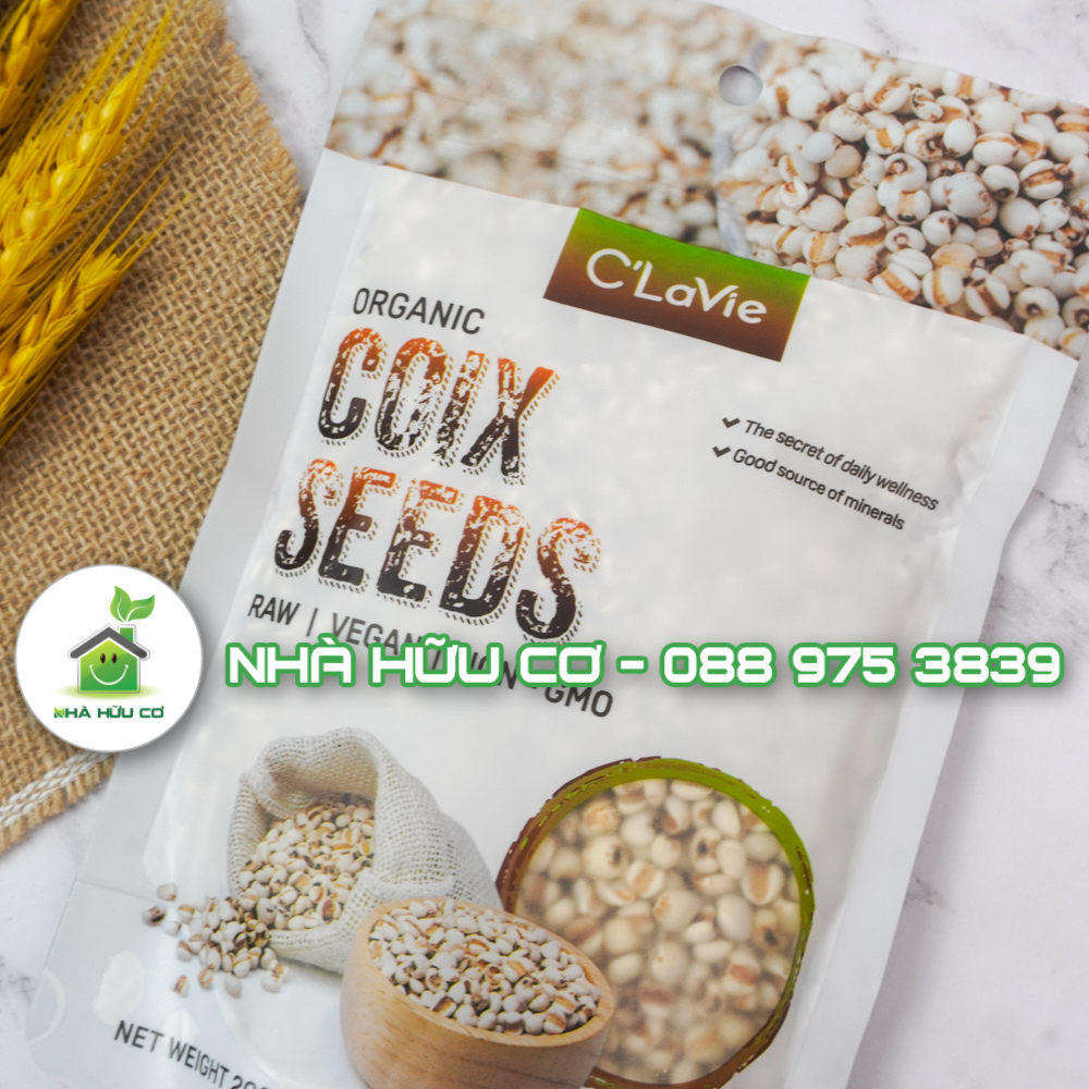 Hạt ý dĩ hữu cơ C'LAVIE 200g/100g - Date: 20/12/2024 - Nhà hữu cơ
