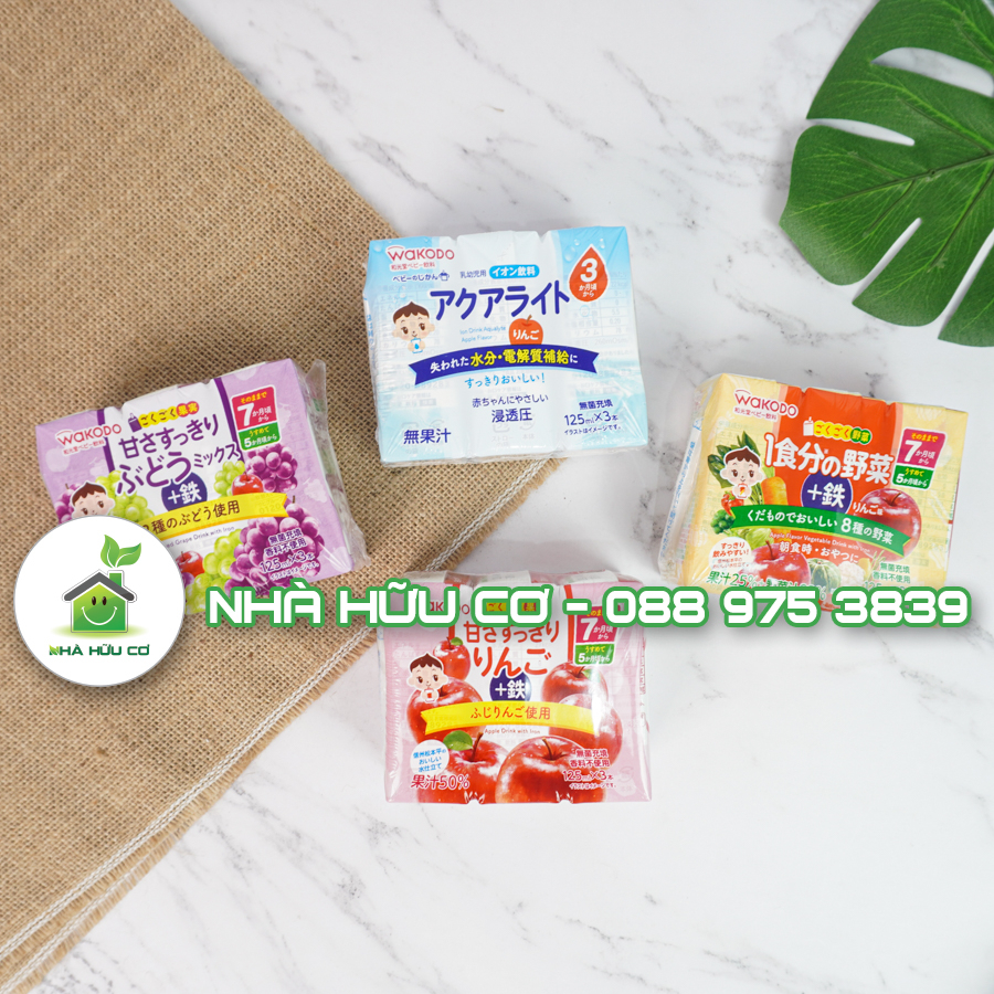 Nước ép trái cây WAKODO cho bé Nhật Bản - Date: 3/2024 - Nhà hữu cơ