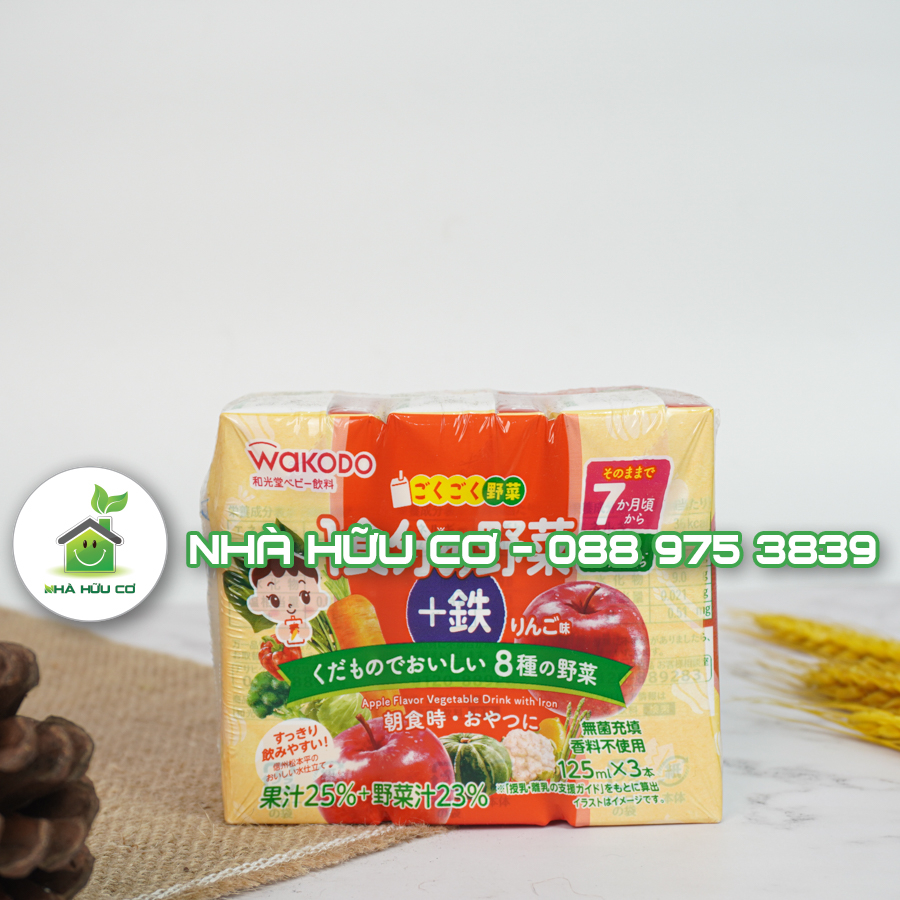 Nước ép trái cây WAKODO cho bé Nhật Bản - Date: 3/2024 - Nhà hữu cơ