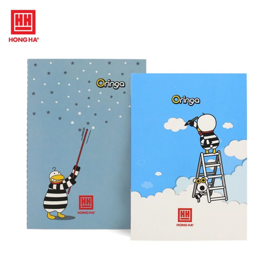 (Combo 5 quyển ) Sổ tay A6 may gáy 80 trang Oringa Hồng Hà - 4600