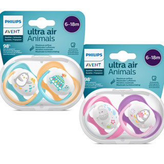 Philips Avent núm ty ngậm thông khí 6-18 tháng, vỉ đôi SCF080/07