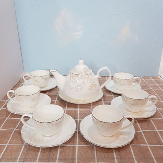 Bộ tách trà sứ xương Bone Porcelain 146784 - Có hộp quà tặng quai xách