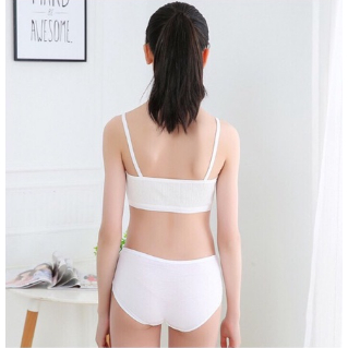 Áo lá bra học sinh cotton tăm 2 dây có đệm ngực loại đẹp HOCSINH03