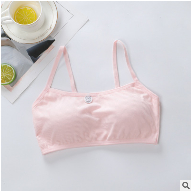 Áo lá bra học sinh cotton tăm 2 dây có đệm ngực loại đẹp HOCSINH03