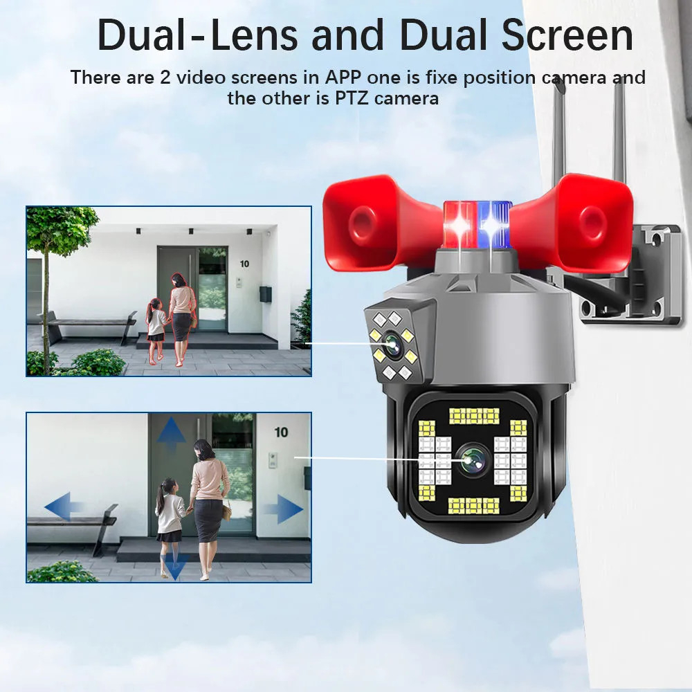 Combo 2 Camera Yoosee 2 Mắt Trong Nhà và Ngoài Trời Có Còi Báo Động Kèm Thẻ 64Gb - Xem 2 Màn Hình Cùng Lúc - Siêu Nét