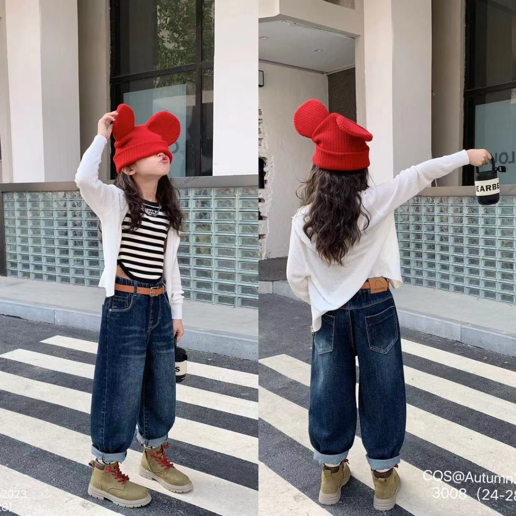 Quần Jean cao cấp cho bé gái hàng Quảng Châu CD Kids 01 không kèm đai lưng