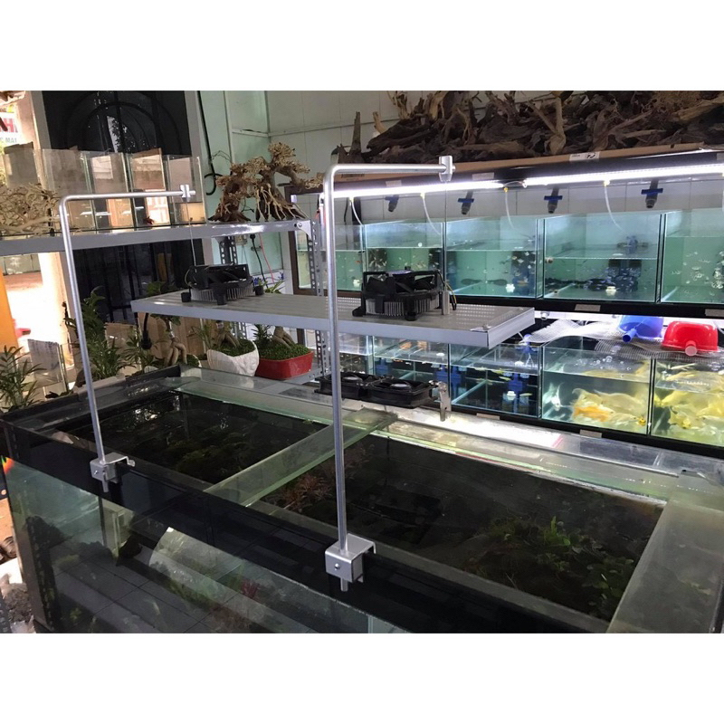 Giá treo đèn hợp kim nhôm - Treo đèn thuỷ sinh | chân treo đèn thuỷ sinh cao cấp | khung cáp treo đèn hồ cá