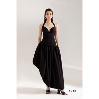 Đầm Nữ Thiết kế Xéo Tà Quyến Rũ Cách Điệu Choàng Cổ BYDI | CHIC DRESS