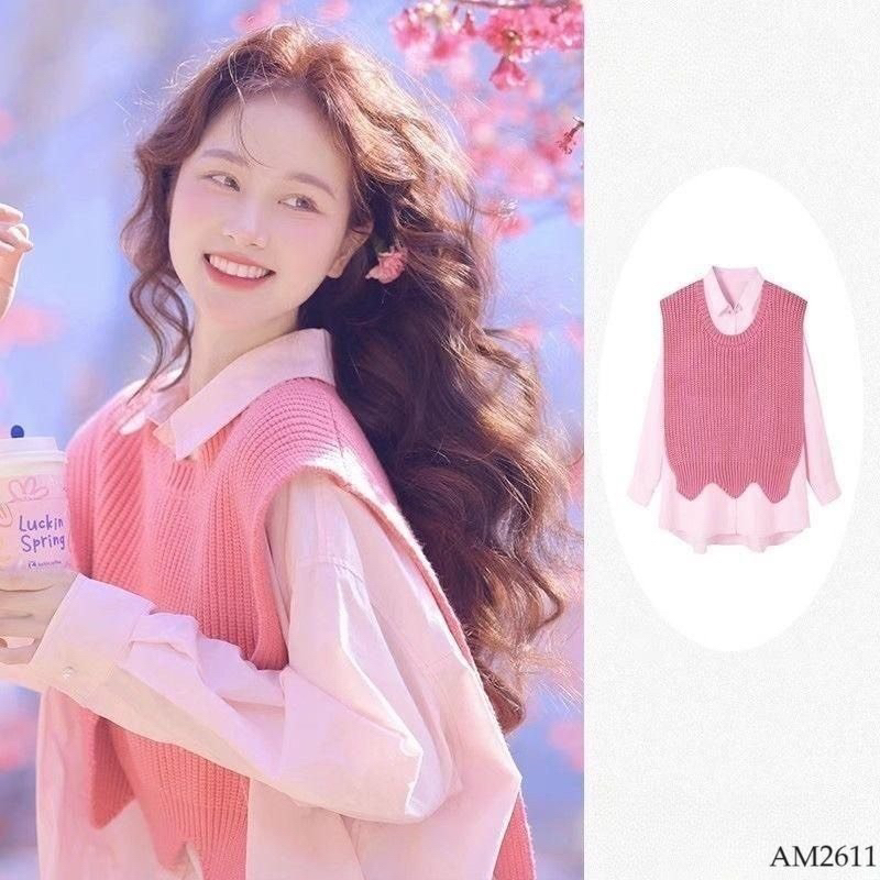 SET ÁO SƠ MI VÀ GILE NỮ