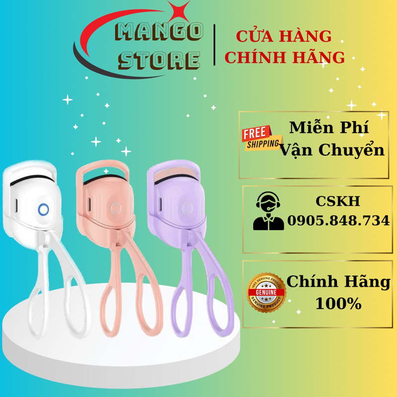 Kẹp uốn mi điện tiện lợi giúp cong mi, mi cong vuốt sạc điện tiện lợi