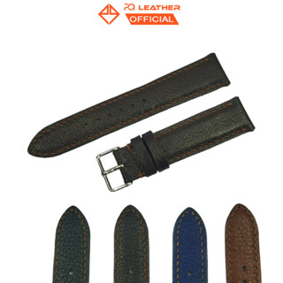 Dây đồng hồ da bò 2 mặt PQ Leather PD1 khâu tay thủ công size 18, 20, 22, 24 da thật bảo hành 12 tháng