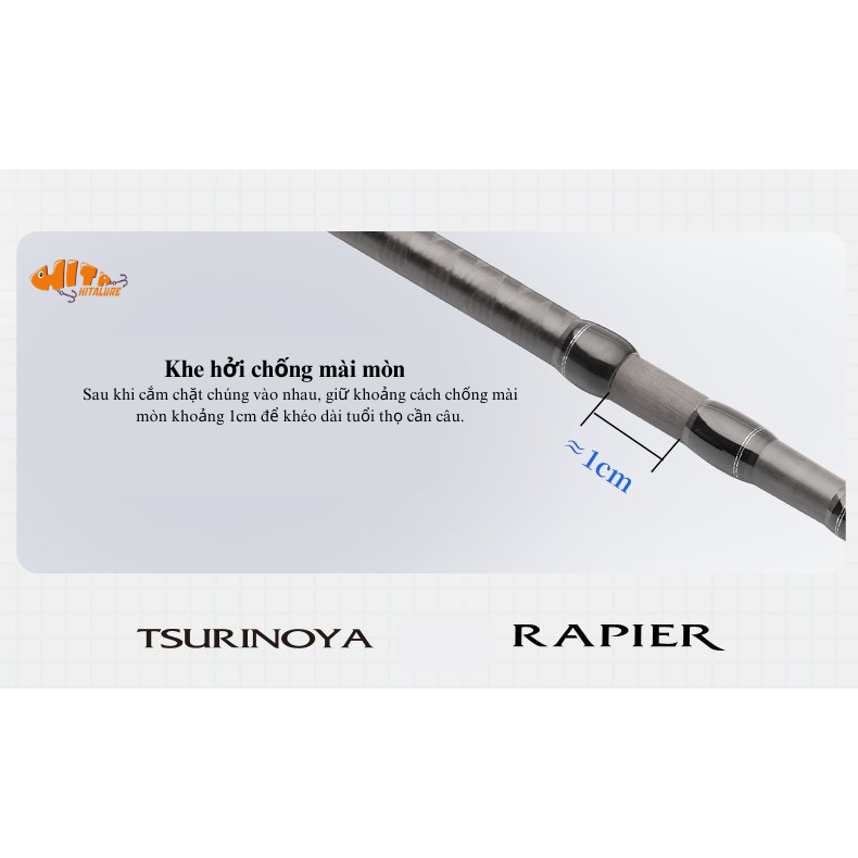 Cần câu máy đứng Tsurinoya Rapier 2023