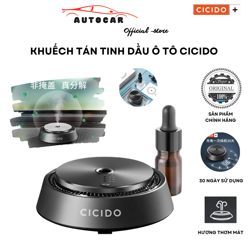 Máy khuếch tán tinh dầu xe ô tô phiên bản cao cấp hàng chính hãng, máy xông tinh dầu Autocarpro