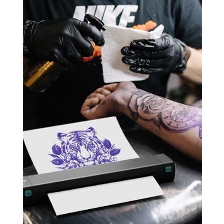 Máy In Hình Xăm  Di Động M08F - Kết nối không dây In Qua Bluetooth,USB