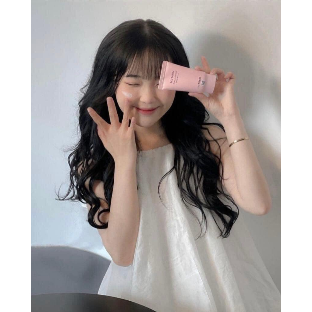 Kem chống nắng The Saem Eco Earth Power Pink Sun Cream SPF50+ PA++++ 50G Hàn Quốc