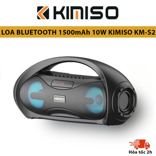 Loa karaoke bluetooth KIMISO KM-S2, hiệu ứng đèn led sống động, âm bass cực hay - Hàng nhập khẩu chính