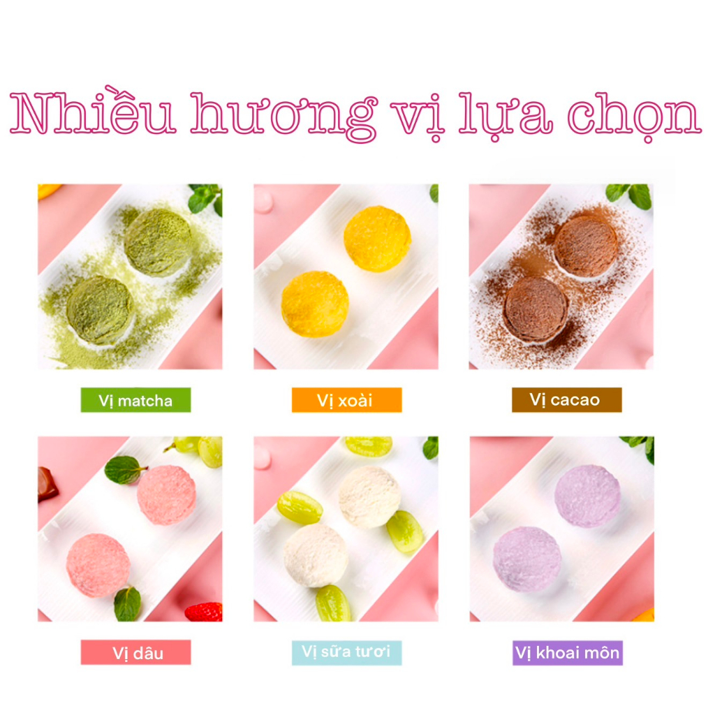 Bột Làm Kem 6 Vị Không Cần Dùng Máy,Bột Làm Kem Thơm Ngon, Hấp Dẫn, Dễ Làm