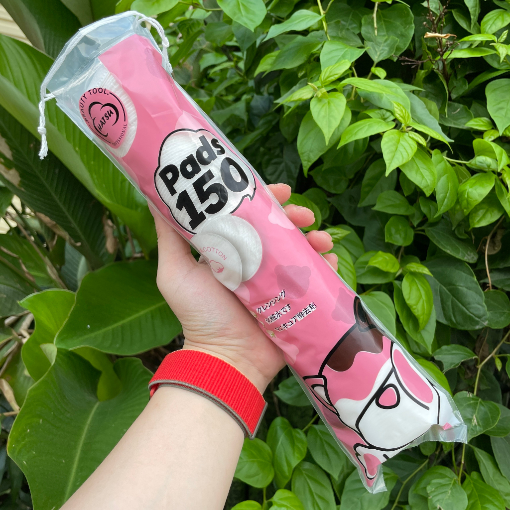 Bông Tẩy Trang Gấu Dâu LOTSO 150 Miếng Chính Hãng