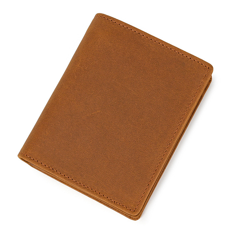 Ví nam da bò, bóp dáng đứng da bò sáp cao cấp handmade VD1 - Rockcow