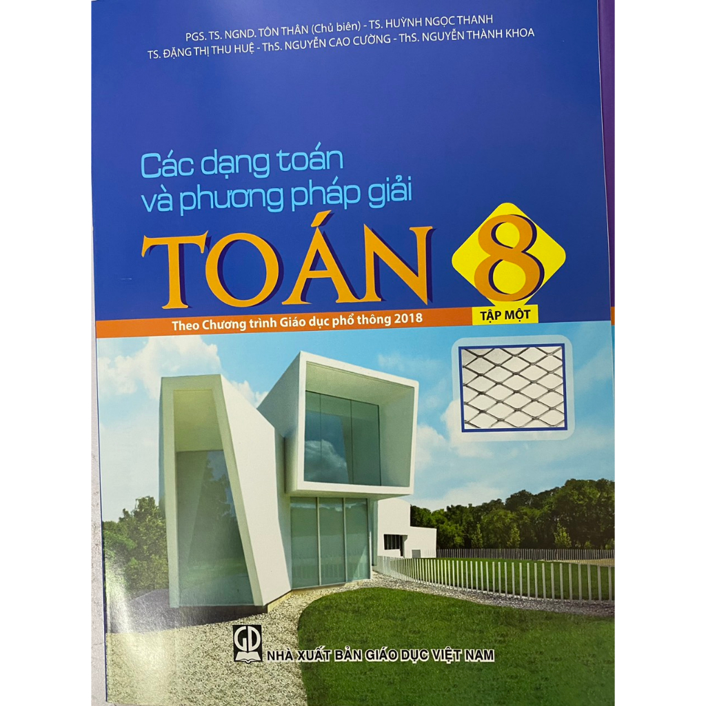 Sách - Các dạng toán và Phương pháp giải Toán 8 (tập 1+2) chương trình mới