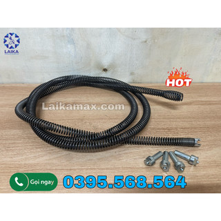 Dây thông tắc cống dùng máy khoan dài 2,5m