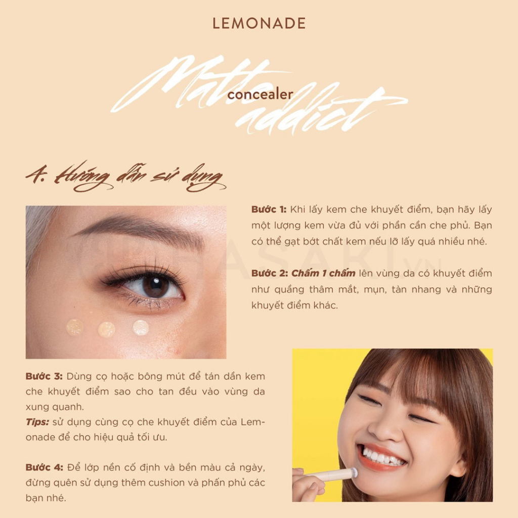 Kem che khuyết điểm Lemonade