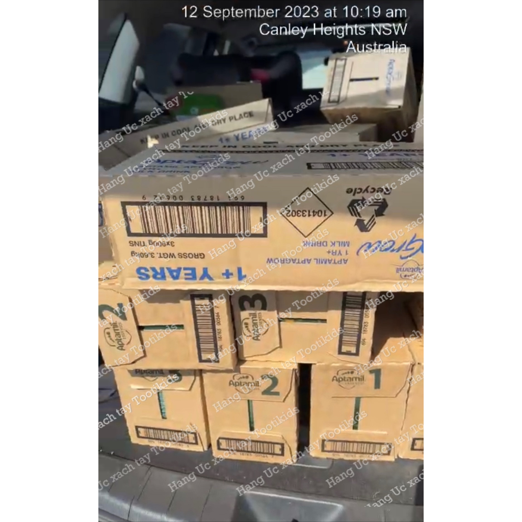 Aptamil Essensis Úc đủ số 1,2,3,4